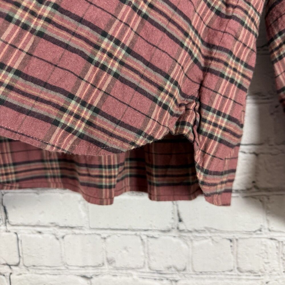 Faherty Olli Top In Red Mountain View Plaid Womens Size Large L Preppy Casual - Picture 9 of 14